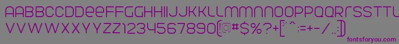 ParvoflavinLight-Schriftart – Violette Schriften auf grauem Hintergrund