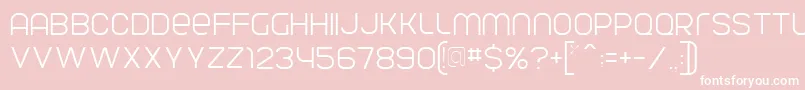 ParvoflavinLight Font – White Fonts on Pink Background