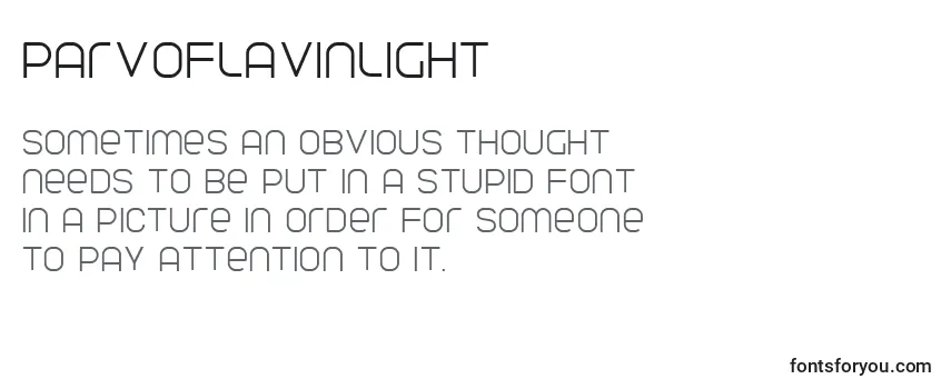 Review of the ParvoflavinLight Font