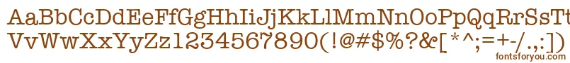 TypewriterRegular Font – Brown Fonts