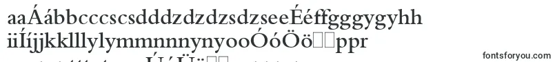 Шрифт BemboSemiBold – венгерские шрифты