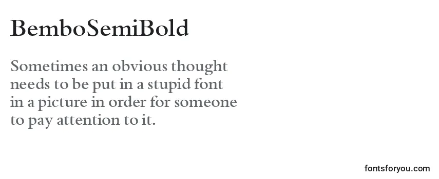 BemboSemiBold-fontti