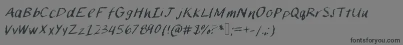 Chalkpaint Font – Black Fonts on Gray Background
