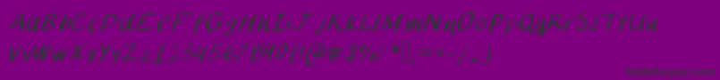 Chalkpaint Font – Black Fonts on Purple Background