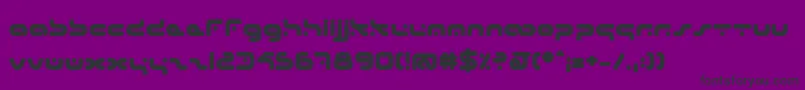 HybridB Font – Black Fonts on Purple Background