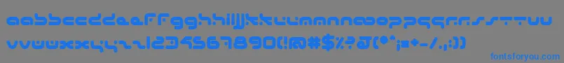 HybridB-Schriftart – Blaue Schriften auf grauem Hintergrund