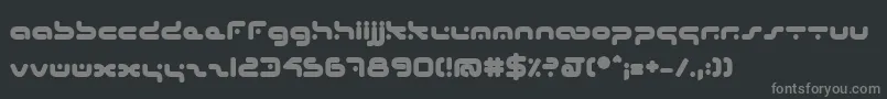 HybridB Font – Gray Fonts on Black Background