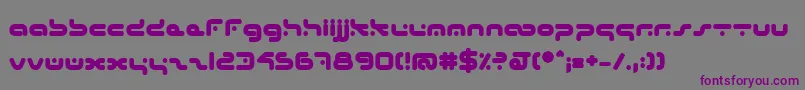 fuente HybridB – Fuentes Moradas Sobre Fondo Gris