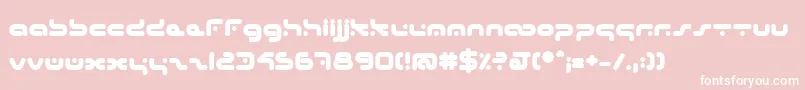fuente HybridB – Fuentes Blancas Sobre Fondo Rosa