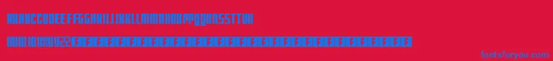 MattSmithDoctorWho Font – Blue Fonts on Red Background