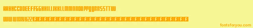 MattSmithDoctorWho Font – Orange Fonts on Yellow Background