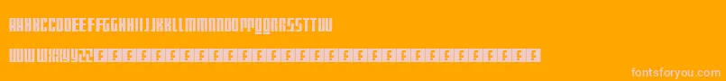 MattSmithDoctorWho Font – Pink Fonts on Orange Background