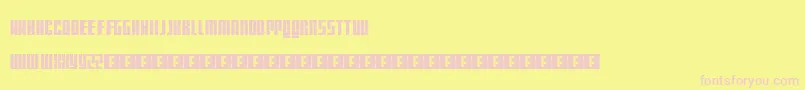MattSmithDoctorWho Font – Pink Fonts on Yellow Background