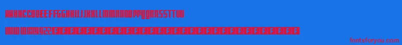 フォントMattSmithDoctorWho – 赤い文字の青い背景