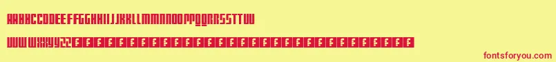 MattSmithDoctorWho Font – Red Fonts on Yellow Background