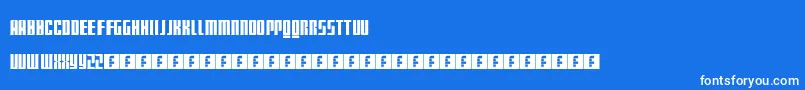 Fonte MattSmithDoctorWho – fontes brancas em um fundo azul
