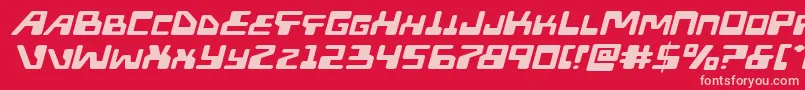 Xpedxtraexpandital Font – Pink Fonts on Red Background