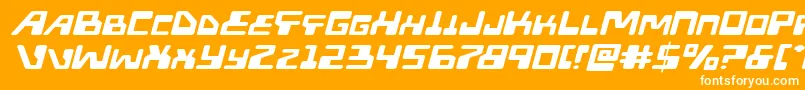 Xpedxtraexpandital Font – White Fonts on Orange Background