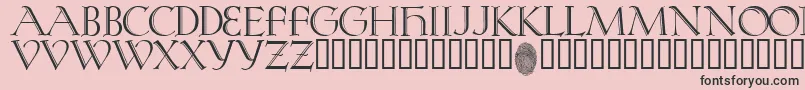 KochRivoli Font – Black Fonts on Pink Background