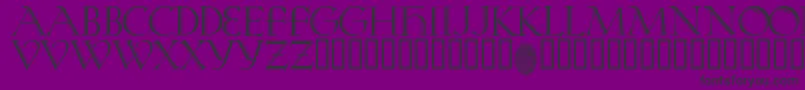 KochRivoli Font – Black Fonts on Purple Background