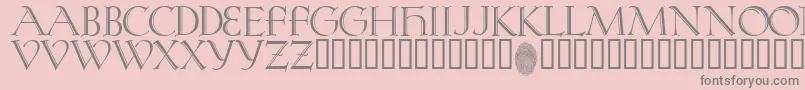 KochRivoli Font – Gray Fonts on Pink Background