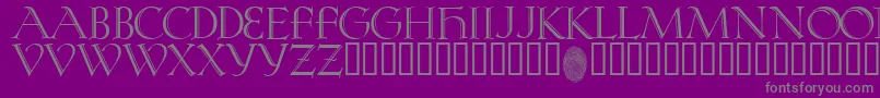KochRivoli Font – Gray Fonts on Purple Background