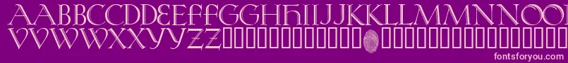 KochRivoli Font – Pink Fonts on Purple Background