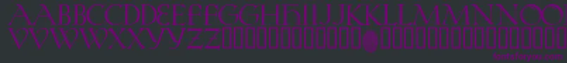 KochRivoli Font – Purple Fonts on Black Background