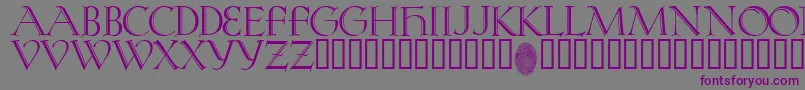 KochRivoli Font – Purple Fonts on Gray Background