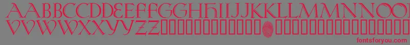 KochRivoli Font – Red Fonts on Gray Background