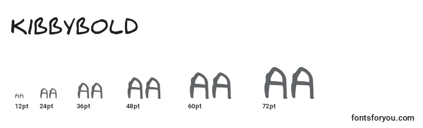 KibbyBold Font Sizes