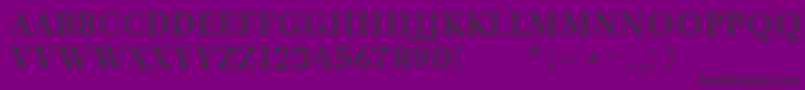 DecorInitial Font – Black Fonts on Purple Background