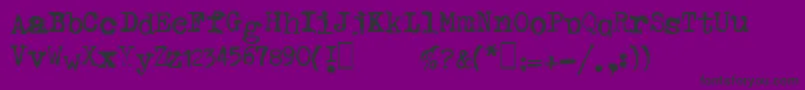 GfHaldaSmashed Font – Black Fonts on Purple Background