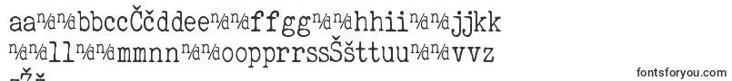 ElegantTypewriter-Schriftart – lettische Schriften