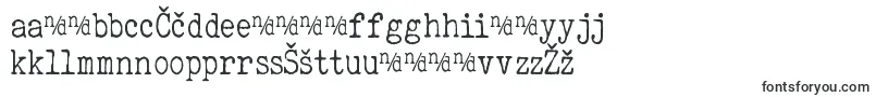 Fonte ElegantTypewriter – fontes lituanas