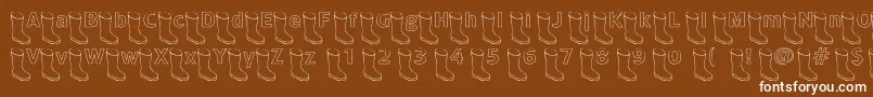 Oldboothollow Font – White Fonts on Brown Background