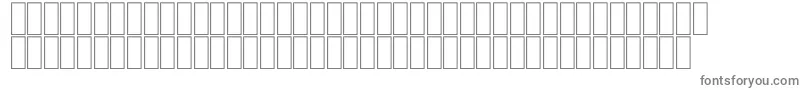 フォントFsStrip – 白い背景に灰色の文字