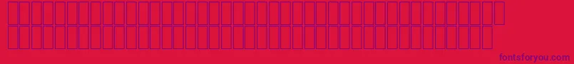 FsStrip Font – Purple Fonts on Red Background