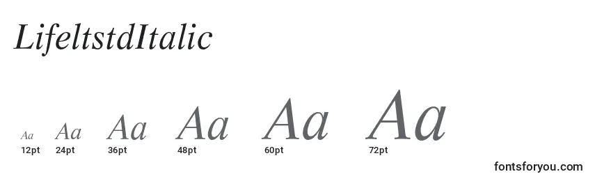 LifeltstdItalic Font Sizes