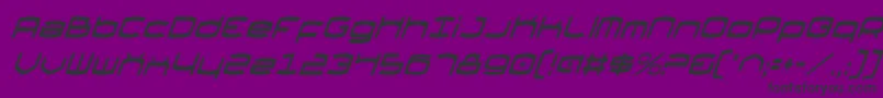 Thunderv2ci Font – Black Fonts on Purple Background