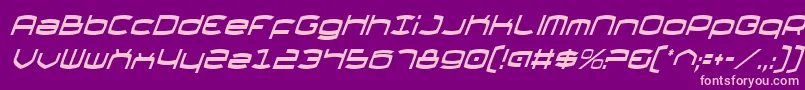 Thunderv2ci Font – Pink Fonts on Purple Background