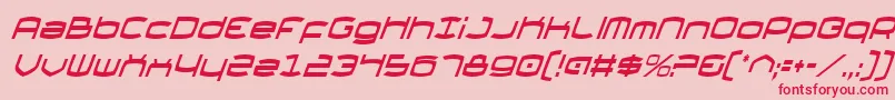 Thunderv2ci Font – Red Fonts on Pink Background