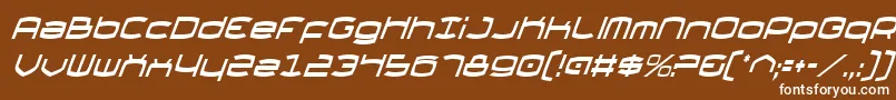 フォントThunderv2ci – 茶色の背景に白い文字