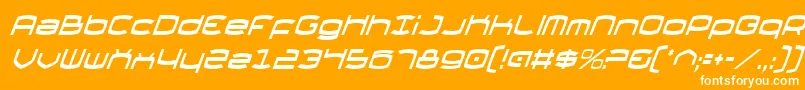 Thunderv2ci Font – White Fonts on Orange Background