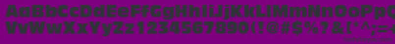 フォントAntiqueolivestdCompact – 紫の背景に黒い文字