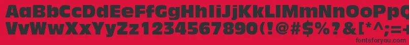 AntiqueolivestdCompact Font – Black Fonts on Red Background