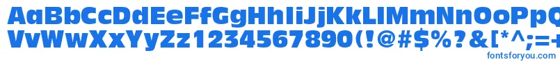 AntiqueolivestdCompact-fontti – siniset fontit valkoisella taustalla