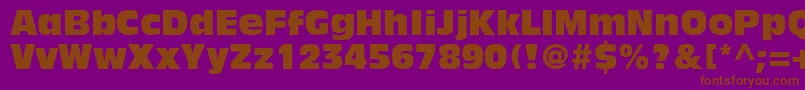 AntiqueolivestdCompact Font – Brown Fonts on Purple Background