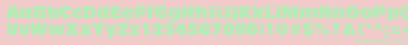 AntiqueolivestdCompact Font – Green Fonts on Pink Background