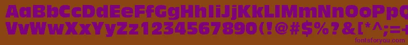 AntiqueolivestdCompact Font – Purple Fonts on Brown Background